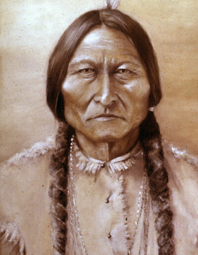 Sitting Bull, acrylic on canvas, 30" x 16"