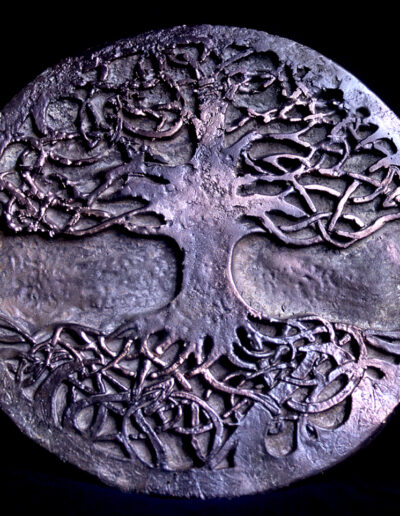 Tree of Life, cast bronze, 11" diameter